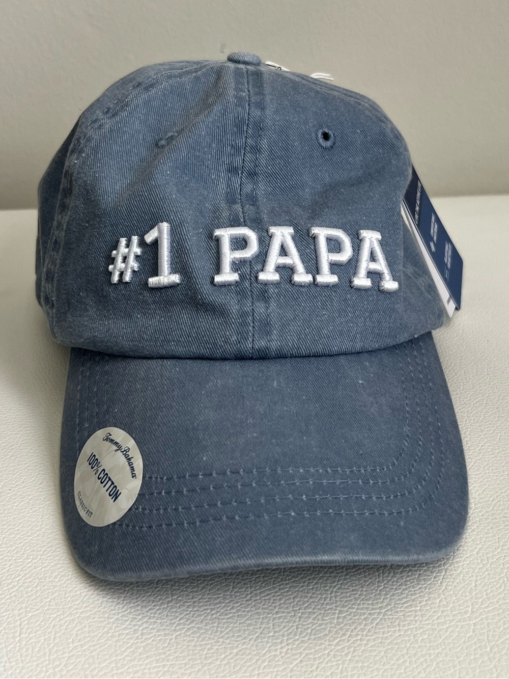 Tommy Bahama #1 PAPA Navy Blue Cotton Baseball Cap OSFA